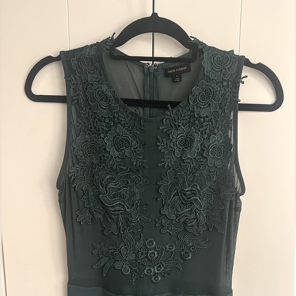 Miss Avenue Green Lace Bodice Jumpsuit – Size L - Picture 4 of 5